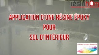 Application de résine pour sol [upl. by Nirek]