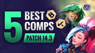 5 BEST Comps in TFT Patch 143  Set 10 Teamfight Tactics Guide [upl. by Folly]