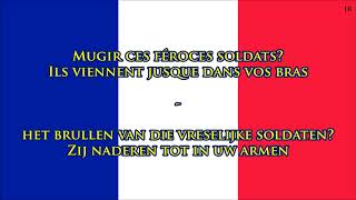 Volkslied van Frankrijk FRNL Tekst  Anthem of France Dutch [upl. by Eidac167]