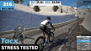 Alpe du Zwift Road Test TACX Flux Smart Trainer [upl. by Ikceb173]