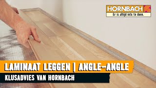 Laminaat leggen met HORNBACH Legsysteem AngleAngle [upl. by Corliss]