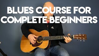 How to play Acoustic Blues Guitar  Beginners Lesson Part 1 [upl. by Maxfield]