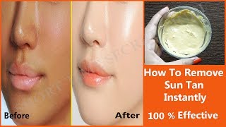 How To Remove Sun Tan Instantly  100 effective amp Natural Remedy  LIVE Result in this video [upl. by Alleunam]