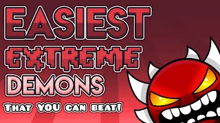 The 5 EASIEST Extreme Demons in Geometry Dash And how to beat them [upl. by Nam]