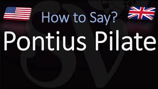 How to pronounce Pontius Pilate CORRECTLY What does Pontius Pilate mean [upl. by Eldreda]