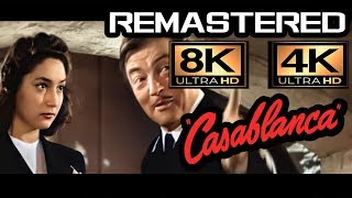 CASABLANCA 1942  UHD 8K colorized remastered  Machine learning 4K [upl. by Paucker]