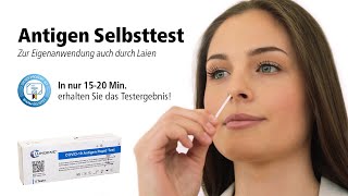 COVID19 Antigen Selbsttest zur Eigenanwendung auch durch Laien  Clungene Antigen Rapid Test [upl. by Finnigan]