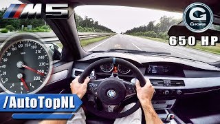 BMW M5 V10 BISUPERCHARGED G POWER AUTOBAHN POV by AutoTopNL [upl. by Yeneffit846]