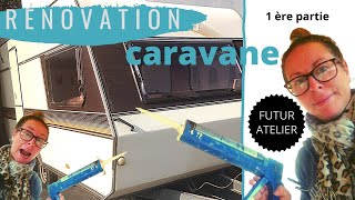 JE RÉNOVE UNE CARAVANE  rénovationcaravane atelier ateliercaravane [upl. by Loy]