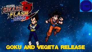 SSF2 Mods Goku And Vegeta Release [upl. by Odravde384]