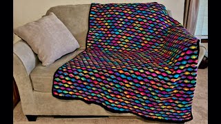 EASY Crochet Blanket Tutorial  The Polychromatic Blanket [upl. by Hinckley221]