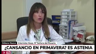 Dra Débora Nuevo Ejeda La astenia primaveral Telenoticias de Telemadrid [upl. by Pellikka]