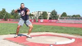 Beginner SHOT PUT SPIN Drills [upl. by Call]