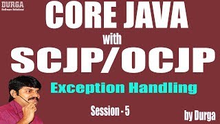 Core Java with OCJPSCJP Exception Handling Part5  throw and throws [upl. by Orat757]