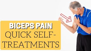 Biceps PainTendonitis 3 Quick Fix SelfTreatments to STOP Pain [upl. by Dnanidref468]