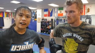 Sparring the Female US Muay Thai Team [upl. by Enitsyrhc]