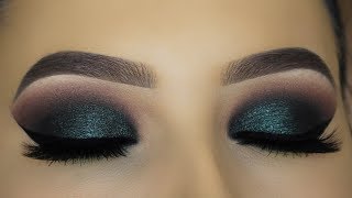 Intense Green Smokey Eyes Makeup Tutorial [upl. by Leahpar585]