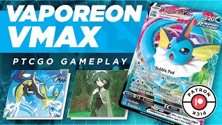 Vaporeon VMAX the Overlooked Eeveelution  PTCGO Evolving Skies [upl. by Wehttam]