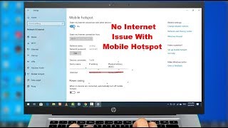 How to Fix No Internet Connection on Windows 10 Mobile Hotspot [upl. by Naugal]