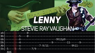 Stevie Ray Vaughan  Lenny intro Guitar lesson with TAB [upl. by Atsedom539]