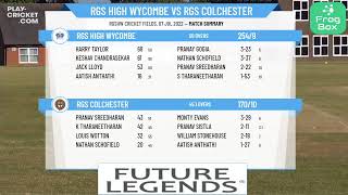 The Royal Grammar Schools Cricket Festival 2022  RGS High Wycombe v RGS Colchester [upl. by Alomeda]