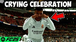 How To Do Crying Mbappe Celebration On FC 25 [upl. by Greysun]