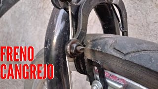 🔨 Como AJUSTAR FRENOS de Bicicleta Herradura  FRENO CANGREJO [upl. by Hymie]