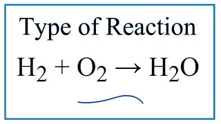 Type of Reaction for H2  O2  H2O [upl. by Ahouh]