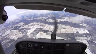 Cessna 172 Spin Recovery Training Full HD w audio [upl. by Ennayr]