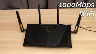 Asus RTAX88U 1Gbps WiFi Speedtest [upl. by Homerus733]