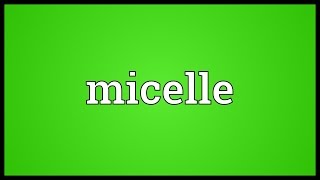 Micelle Meaning [upl. by Icrad]