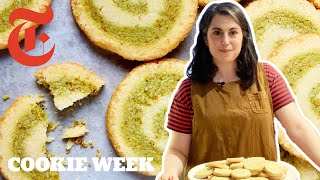 Claire Saffitzs Pistachio Pinwheel Cookies  NYT Cooking [upl. by Giarg]