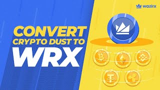 Convert Crypto Dust to WRX  WazirX Tutorials [upl. by Sezen]