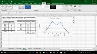 Microsoft Excel  How to Create A Frequency Polygon [upl. by Marius]