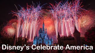 Disneys Celebrate America Fourth of July Fireworks at The Magic Kingdom 4K [upl. by Uphemia]