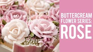 How to Make a Buttercream Rose [upl. by Imoen]