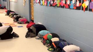 Witness a mock tornado drill at Hunter Elementary [upl. by Stulin]