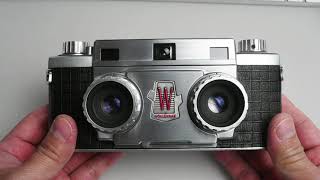 Wollensak Stereo 10 35mm film 3D camera [upl. by Claudie443]