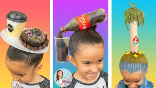 3 Peinados Locos Y Divertidos  Crazy Hair Day [upl. by Nae]