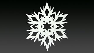 Paper Snowflake Tutorial  How To Make A Snowflake In 5 Minutes [upl. by Jutta821]