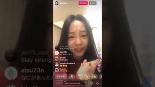 191015 Hara Instagram Live Stream 구하라 mourn for Sulli 설리 ㅠㅠ [upl. by Iblehs]