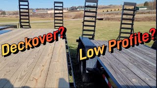 Deckover vs Low Profile Trailers  Which is better for hauling equipment [upl. by Rebhun18]