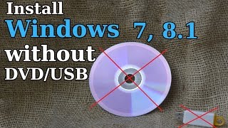 How to Install Windows 7 81 without DVD or USB [upl. by Gnouv749]