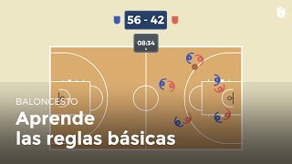 ¿Cómo se juega Reglas básicas  Baloncesto [upl. by Downall]