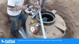 Instalación de Biodigestor Farplast [upl. by Attelrac732]