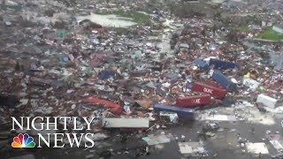 First Images Of Hurricane DorianRavaged Bahamas Shows Devastating Destruction  NBC Nightly News [upl. by Imaon]