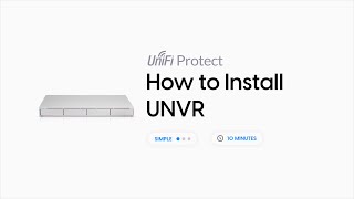 How to Install Ubiquiti UniFi Protect UNVR [upl. by Ahseek]