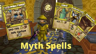 Wizard101 All Myth Spells Level 1160 2023 [upl. by Louth]