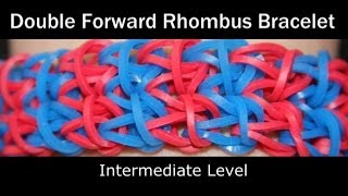 Rainbow Loom® Double Forward Rhombus Bracelet [upl. by Enilrae]