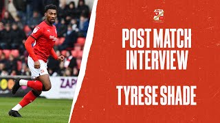 Tyrese Shade  Swindon Town vs Carlisle United  Post Match Interview [upl. by Collum360]